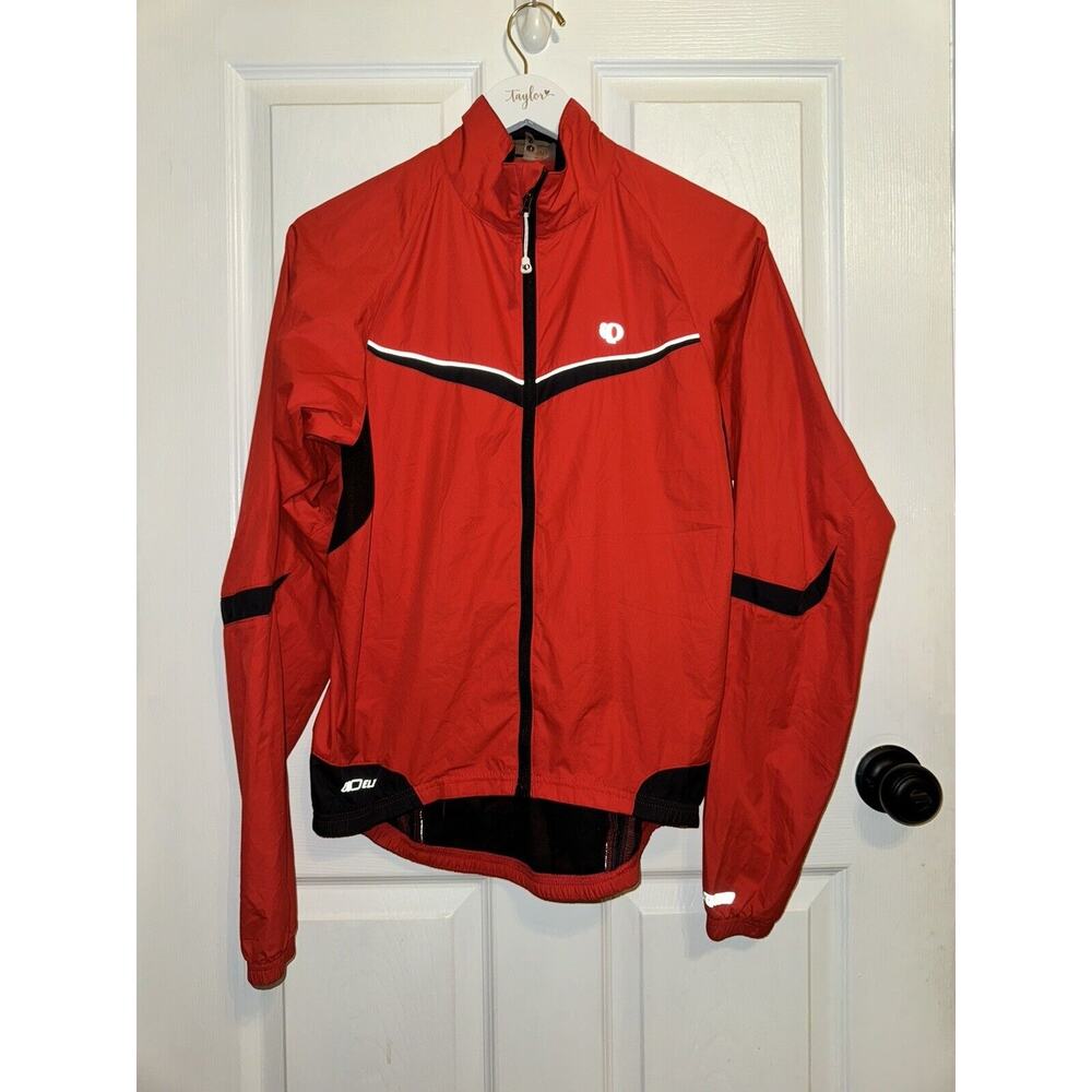 Pearl Izumi Lightweight Cycling Mens Elite Series Full Zip Jacket S Red Black